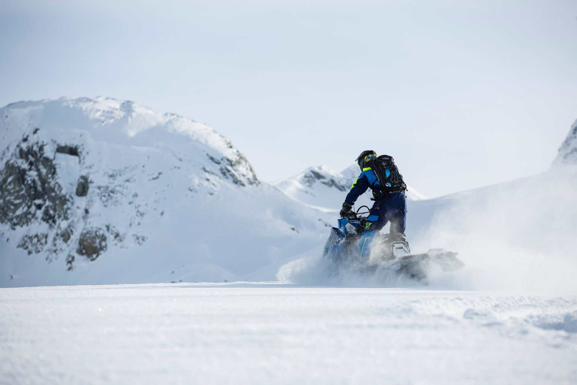 Backcountry snowmobiling